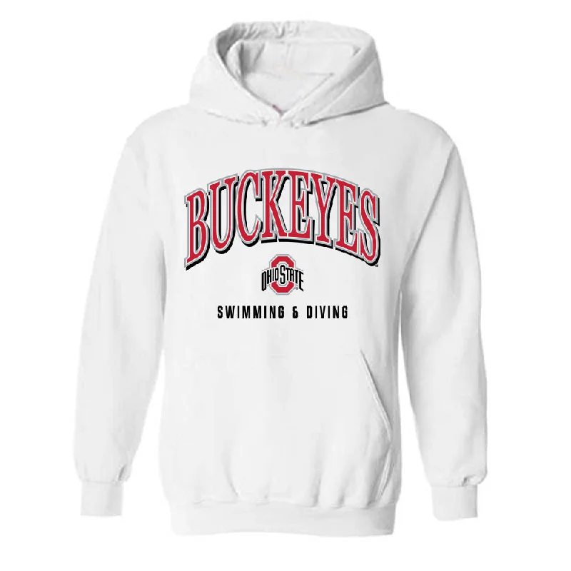 Ohio State - NCAA Women's Swimming & Diving : Paola Pineda Vazquez - Classic Shersey Hooded Sweatshirt Hoodie with Double Zipper Versatile Adjustable