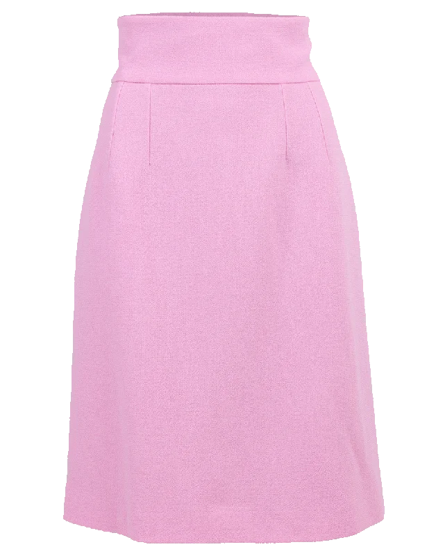 Fitted A-Line Skirt linen skirt natural