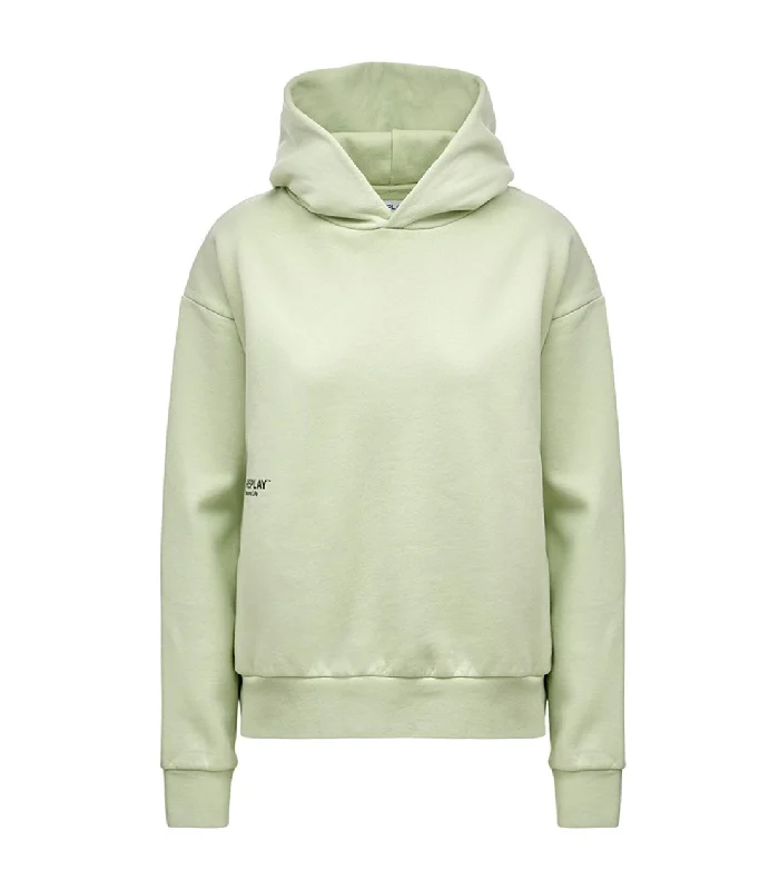 Replay W3637 Hooded Sweatshirt Hoodie with Hem Patch Decorative Personalized