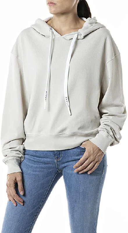 Replay W3548D Hoodie in organic cotton Hoodie Dress Longline Feminine