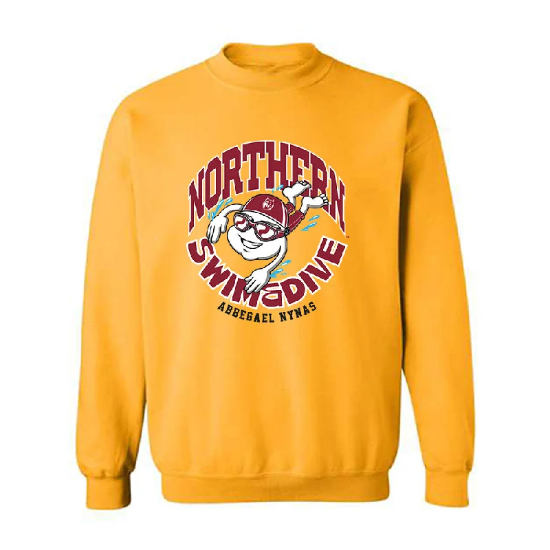 NSU - NCAA Women's Swimming & Diving : Abbegael Nynas - Fashion Shersey Crewneck Sweatshirt Hoodie with Hem Raw Edge Edgy Unfinished