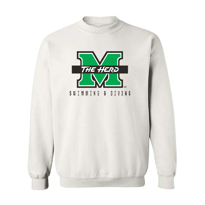 Marshall - NCAA Women's Swimming & Diving : Klava Katayama - Generic Shersey Crewneck Sweatshirt Hoodie with Slim Fit Tailored Modern