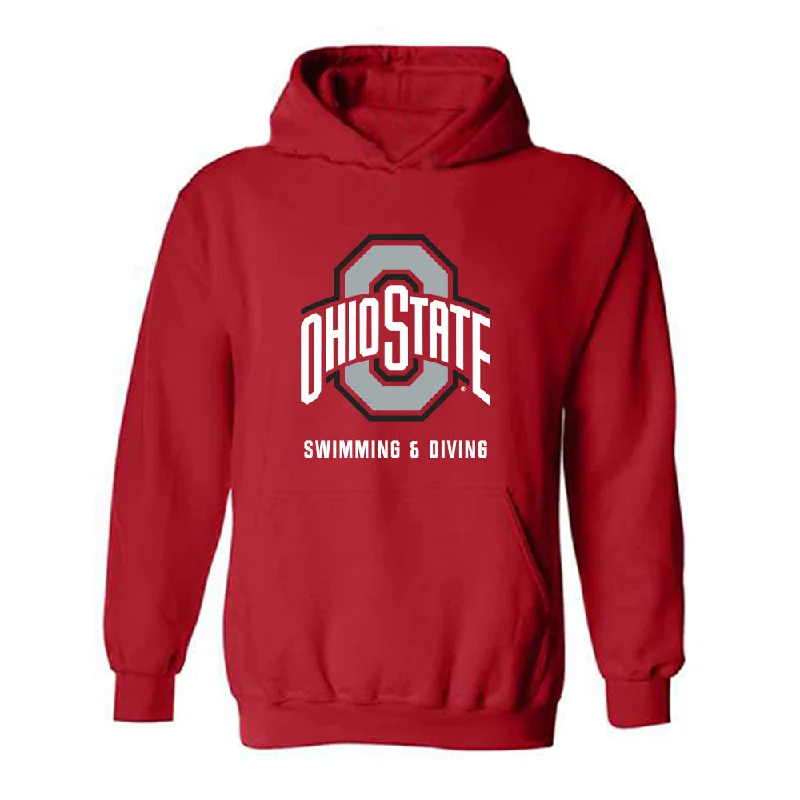 Ohio State - NCAA Women's Swimming & Diving : Emma Finlin - Classic Shersey Hooded Sweatshirt Hoodie with Ribbed Neckline Snug Warm