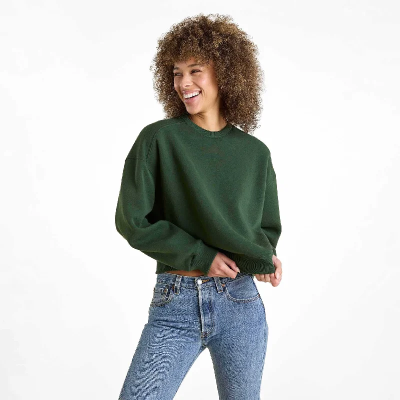 Classic Crewneck Sweatshirt | Evergreen Hoodie with Hem Elastic Stretchable Comfortable Classic Crewneck Sweatshirt | Evergreen Hoodie with Hem Elastic Stretchable Comfortable