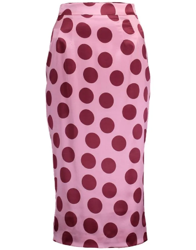 Polka Dot Pencil Skirt lace skirt intricate