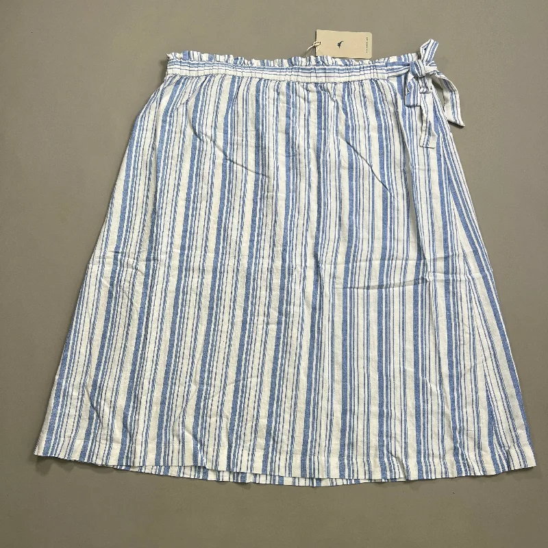 TOMMY BAHAMA Women's Shell Yea Stripe Midi Skirt Turkish Sea Size XXS (New) athletic skirt fit