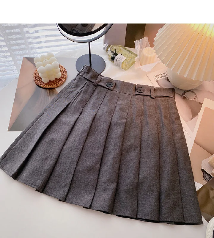 New Korean style age reducing solid color high waist skirt  5649 cashmere skirt plush