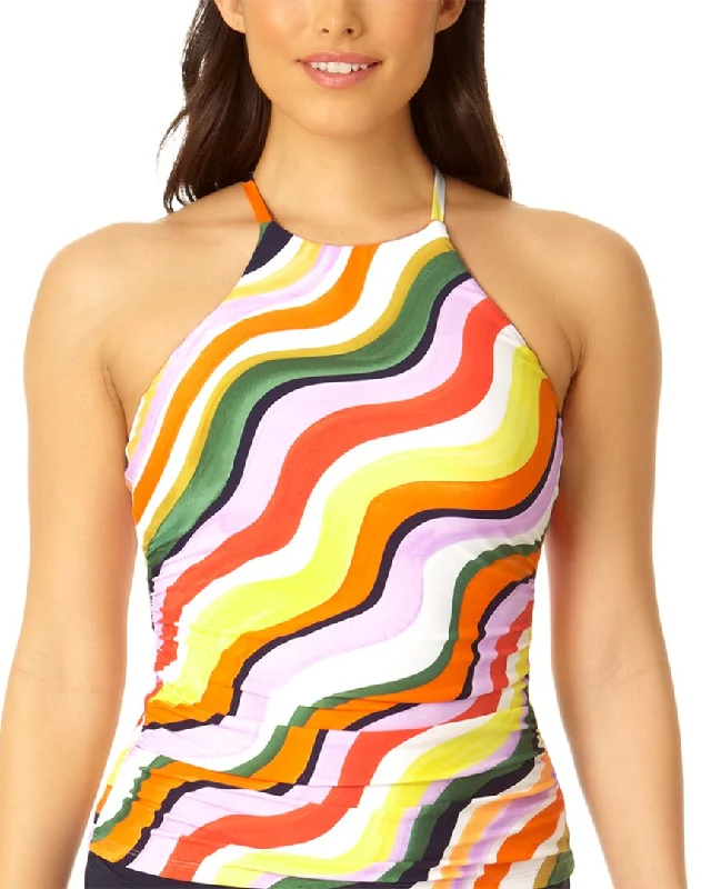 Anne Cole High Neck Tankini crew neck tank