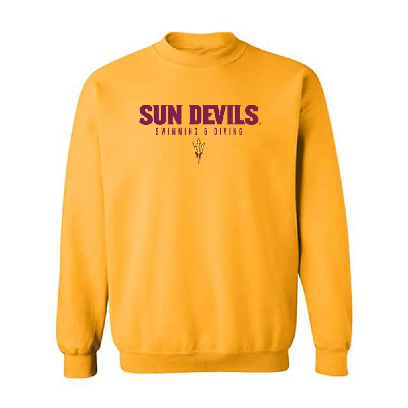 Arizona State - NCAA Women's Swimming & Diving : Ariel Beltran - Classic Shersey Crewneck Sweatshirt Hoodie with Hem Lace Feminine Delicate