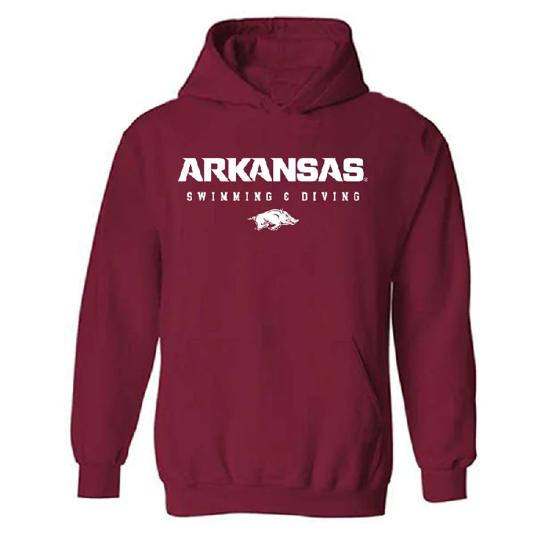 Arkansas - NCAA Women's Swimming & Diving : Isabella Cothern - Classic Shersey Hooded Sweatshirt Hoodie with Sequins Glamorous Eye-catching