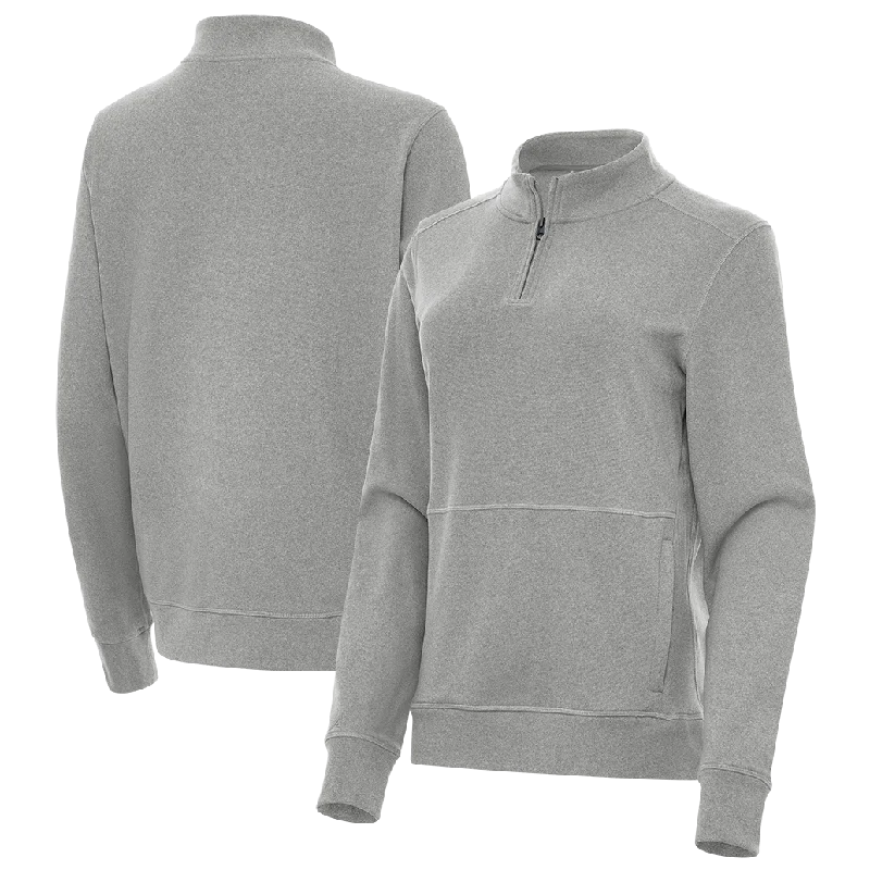 Antigua: Women's Essentials 1/4 Zip Fleece Pullover - Crush 105377 Cap Sleeve Casual