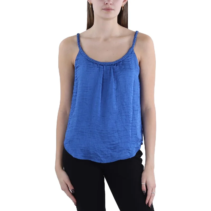 Womens Braided Cami Tank Top open back tank