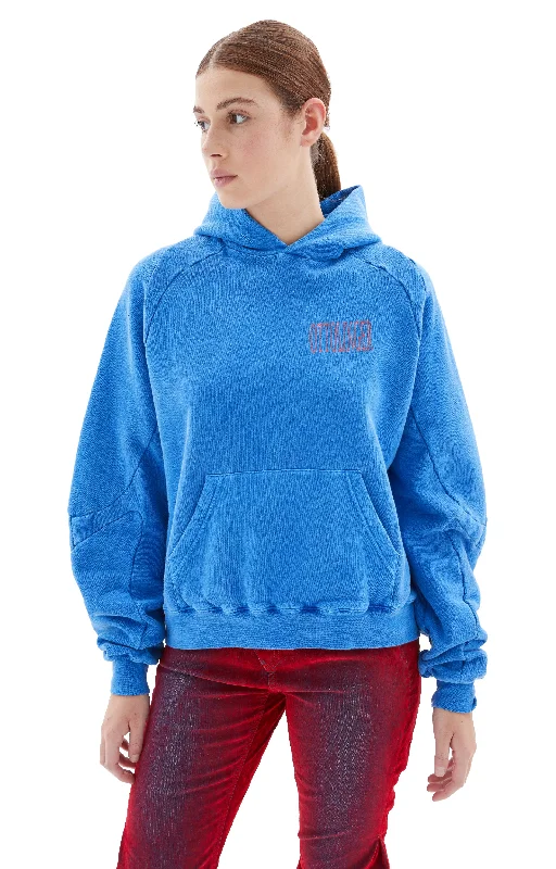 Multiline Hoodie (Royal Blue) Hoodie with Slim Fit Tailored Modern