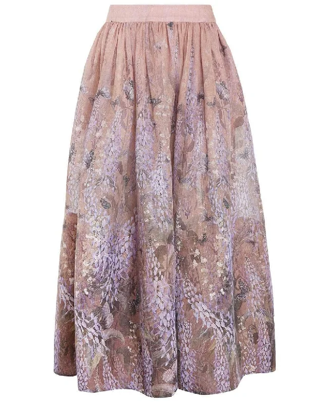 Luminous Midi Skirt - Lavendar Tea midi skirt versatile