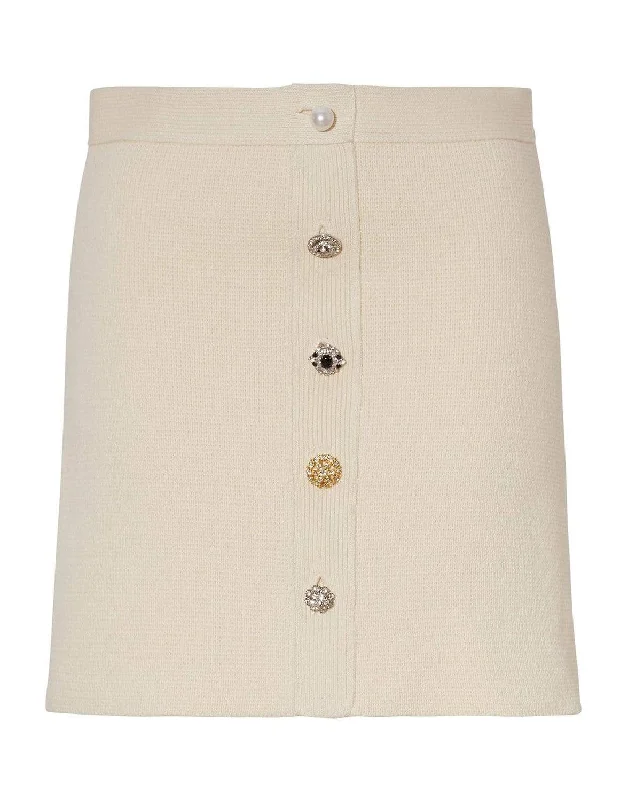 Fine Combed Cotton Mini Skirt cashmere skirt fine