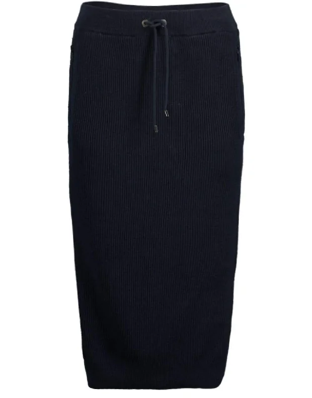 Midnight Knit Pull-On Pencil Skirt chiffon skirt flowing