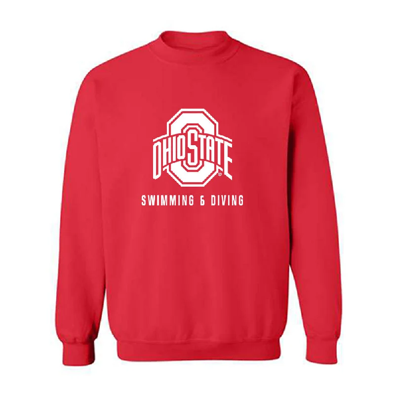 Ohio State - NCAA Women's Swimming & Diving : Danika Varda - Classic Shersey Crewneck Sweatshirt Hoodie with Snap Buttons Easy Quick