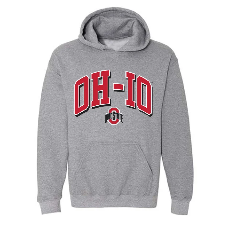 Ohio State - NCAA Women's Swimming & Diving : Bella Fisco - Classic Shersey Hooded Sweatshirt Hoodie with Slit Hem Functional Movement