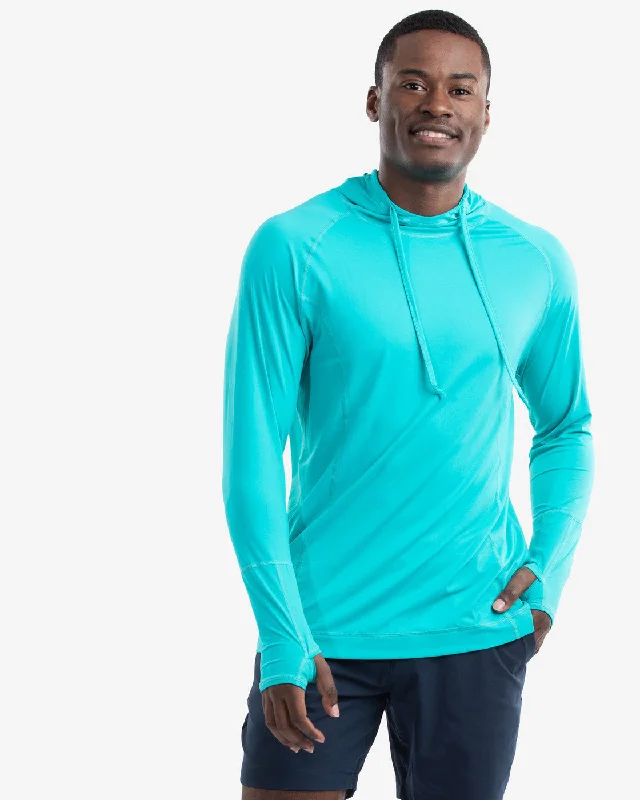BloqUV: Unisex Hoodie (12007) - Caribbean Blue Hoodie with Double Zipper Versatile Adjustable BloqUV: Unisex Hoodie (12007) - Caribbean Blue Hoodie with Double Zipper Versatile Adjustable