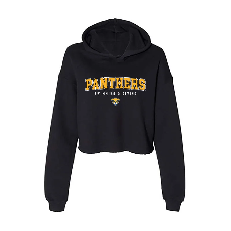 Pittsburgh - NCAA Women's Swimming & Diving : Jessica Strong - Women's Crop Fleece Hoodie Cotton Hoodie Fleece Lining Warmth Pittsburgh - NCAA Women's Swimming & Diving : Jessica Strong - Women's Crop Fleece Hoodie Cotton Hoodie Fleece Lining Warmth