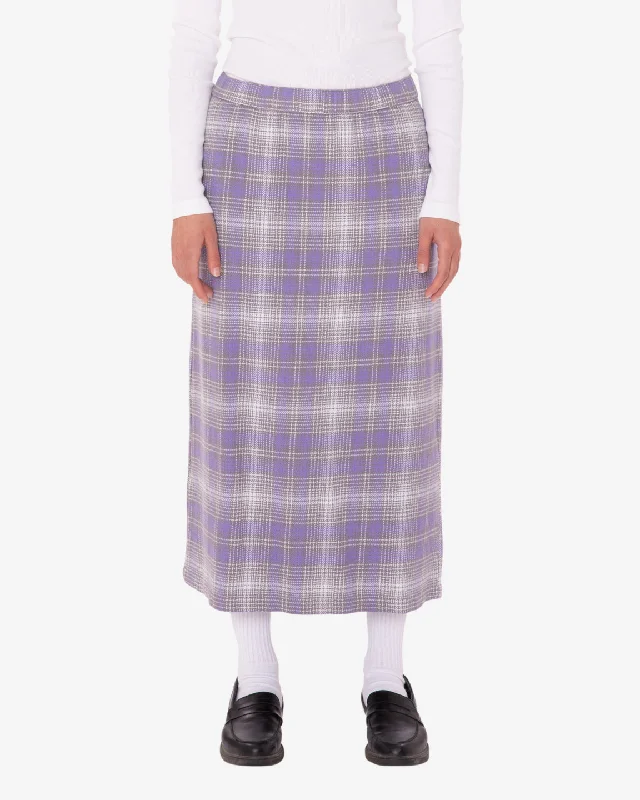 BELMONT PLAID SKIRT leather skirt modern