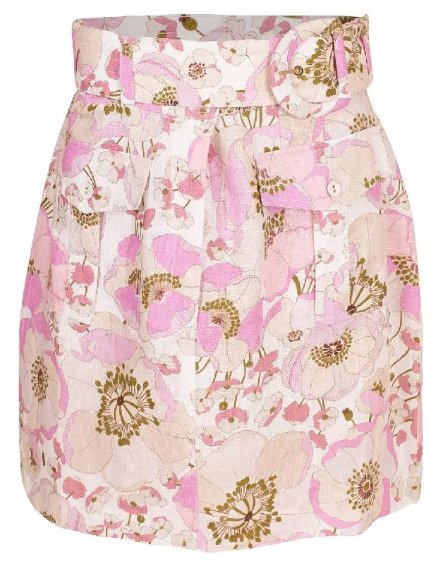 Super Eight Safari Mini Skirt casual skirt length