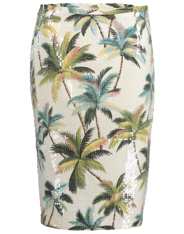 Hawaiian Shine Pencil Skirt lace skirt elegant