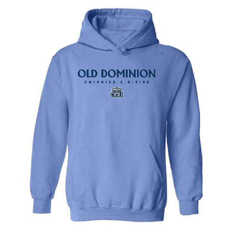 Old Dominion - NCAA Women's Swimming & Diving : Anna Eberle - Classic Shersey Hooded Sweatshirt Hoodie with Rhinestones Sparkly Elegant