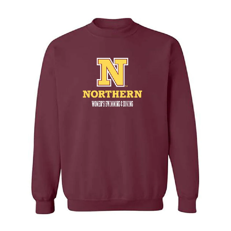 NSU - NCAA Women's Swimming & Diving : Abbegael Nynas - Classic Shersey Crewneck Sweatshirt Hoodie with Hem Lace Feminine Delicate