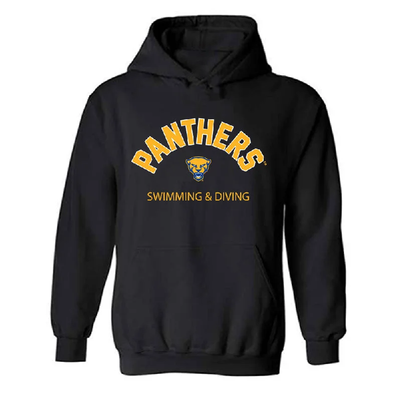 Pittsburgh - NCAA Women's Swimming & Diving : Jessica Strong - Classic Fashion Shersey Hooded Sweatshirt Hoodie with Hem Patch Decorative Personalized Pittsburgh - NCAA Women's Swimming & Diving : Jessica Strong - Classic Fashion Shersey Hooded Sweatshirt Hoodie with Hem Patch Decorative Personalized