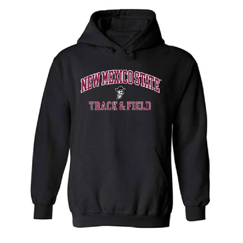 NMSU - NCAA Women's Track & Field : T'Erica Boyd - Classic Fashion Shersey Hooded Sweatshirt Hoodie with Zipper Placket Modern Functional NMSU - NCAA Women's Track & Field : T'Erica Boyd - Classic Fashion Shersey Hooded Sweatshirt Hoodie with Zipper Placket Modern Functional
