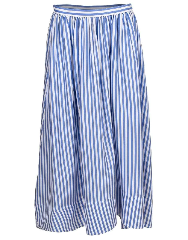 Madie Striped Skirt silk skirt lustrous