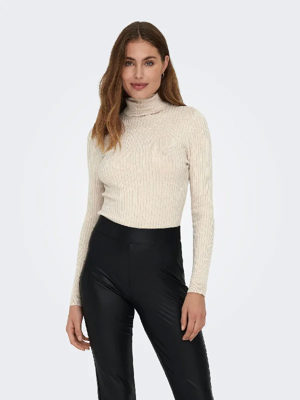 Γυναικεία μπλούζα πλεκτή ONLKAROL L/S ROLLNECK PULLOVER 15165075 | 15165075 Sabrina Neck Pullover