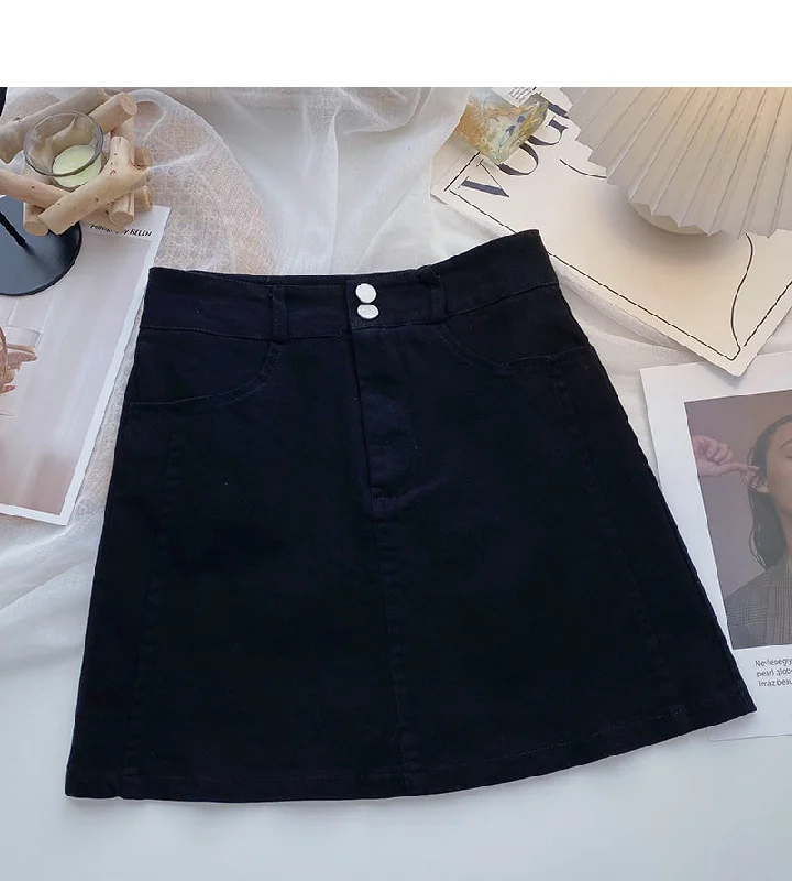 Slim and versatile, simple and light proof high waist skirt  5651 chiffon skirt lightweight