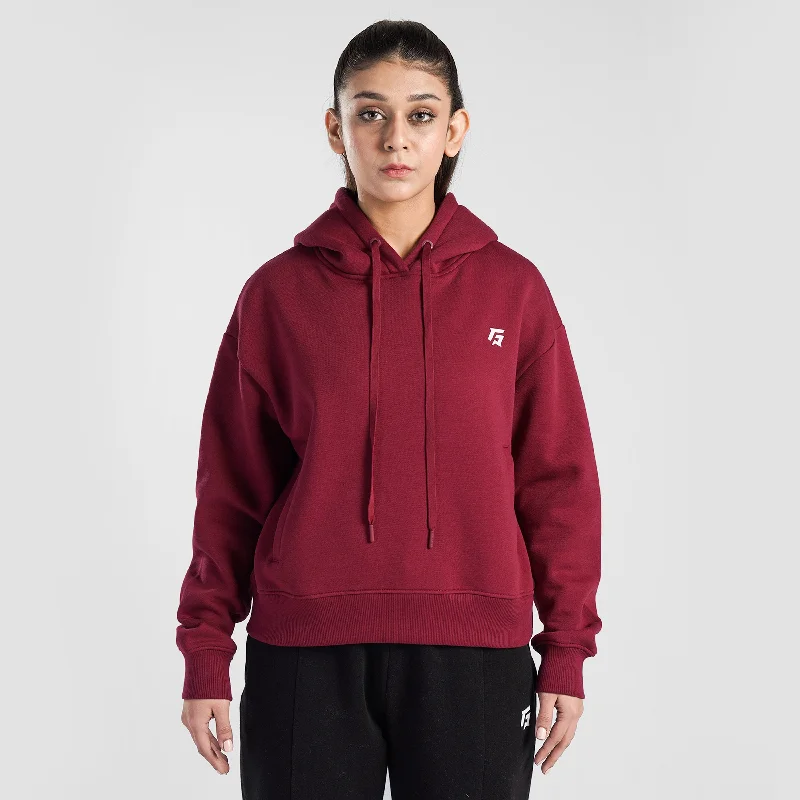 Essential Active Regular Hoodie (Maroon) Hoodie with Magnetic Closure Innovative Modern Essential Active Regular Hoodie (Maroon) Hoodie with Magnetic Closure Innovative Modern