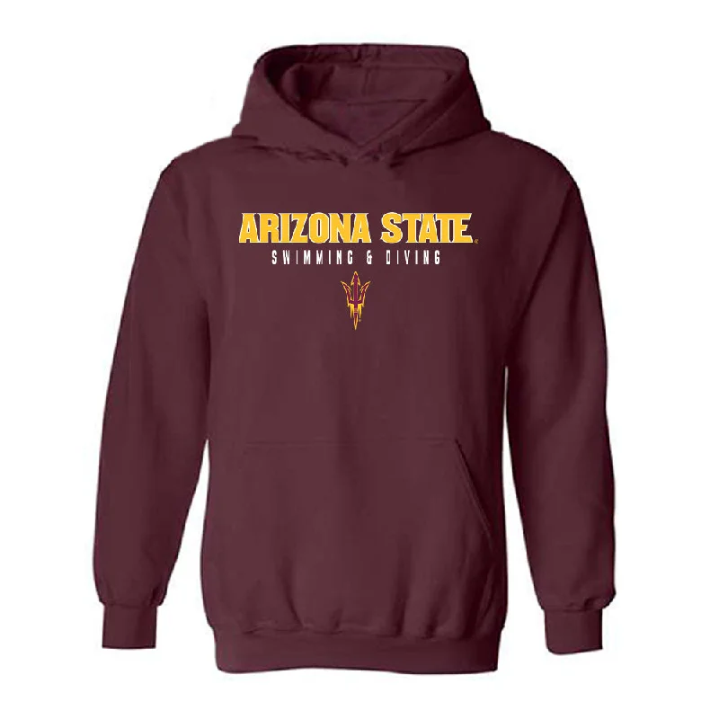 Arizona State - NCAA Women's Swimming & Diving : Ariel Beltran - Classic Shersey Hooded Sweatshirt Hoodie Jacket Zipper Layering