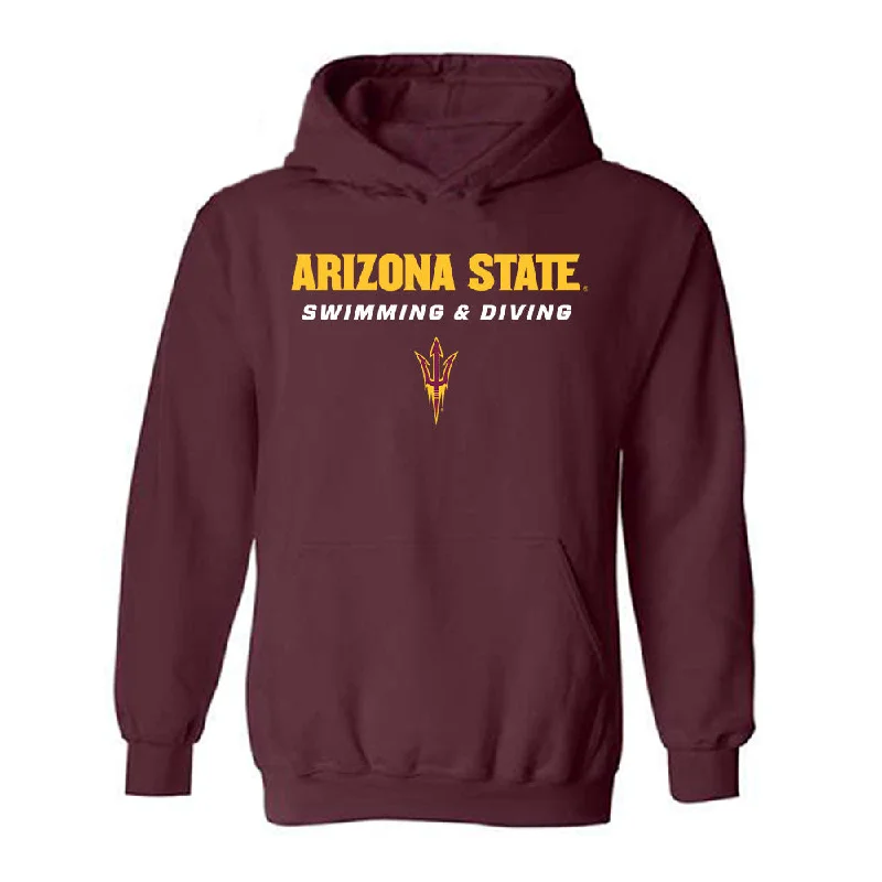 Arizona State - NCAA Women's Swimming & Diving : Ariel Beltran - Classic Shersey Hooded Sweatshirt Hooded Sweatshirt Casual Wear Street Style