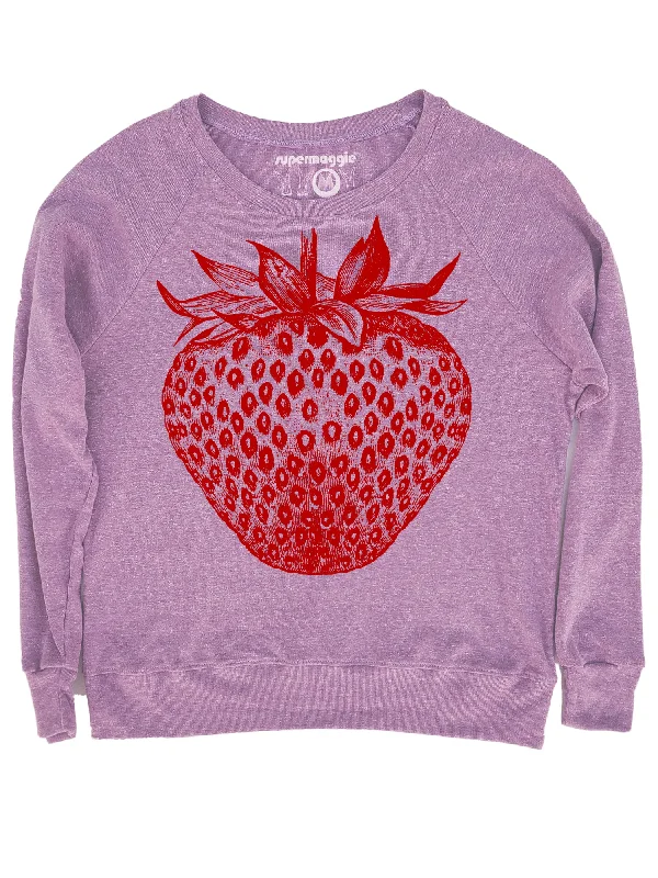 Pia Pullover - Strawberry Tapered Sleeve Pullover