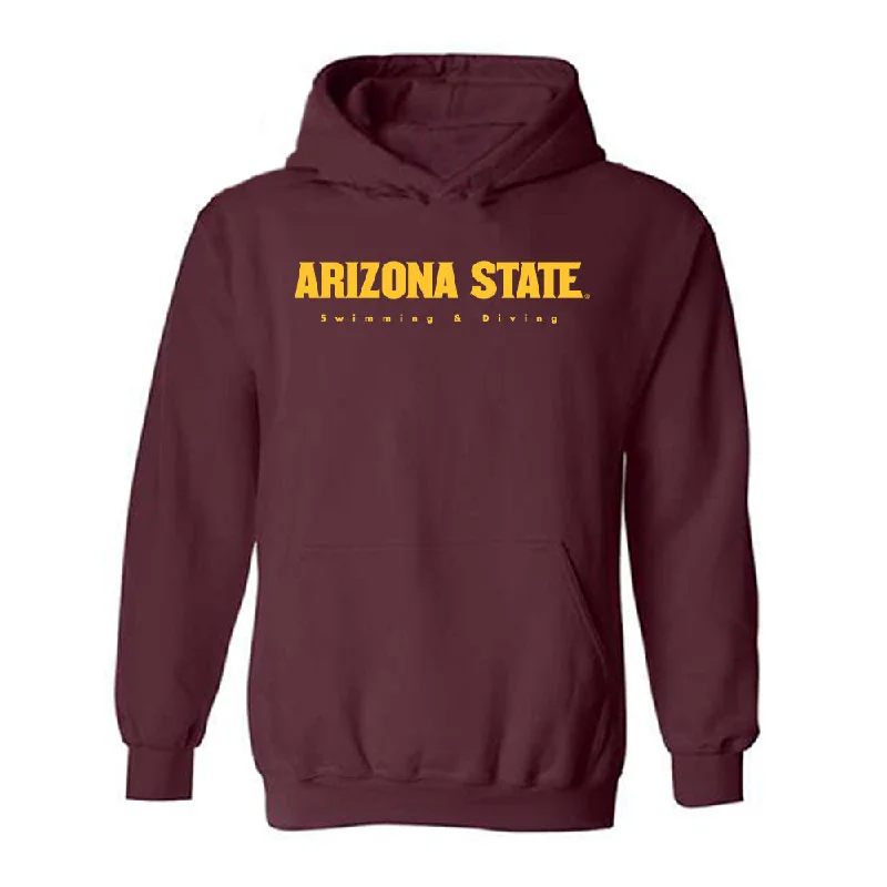 Arizona State - NCAA Women's Swimming & Diving : Ariel Beltran - Classic Shersey Hooded Sweatshirt Hoodie Dress Longline Feminine