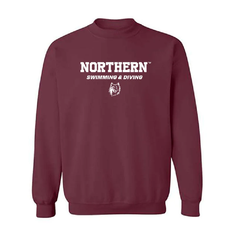 NSU - NCAA Women's Swimming & Diving : Hilary Sonnabend - Classic Shersey Crewneck Sweatshirt Hoodie with Batwing Sleeves Loose Dramatic