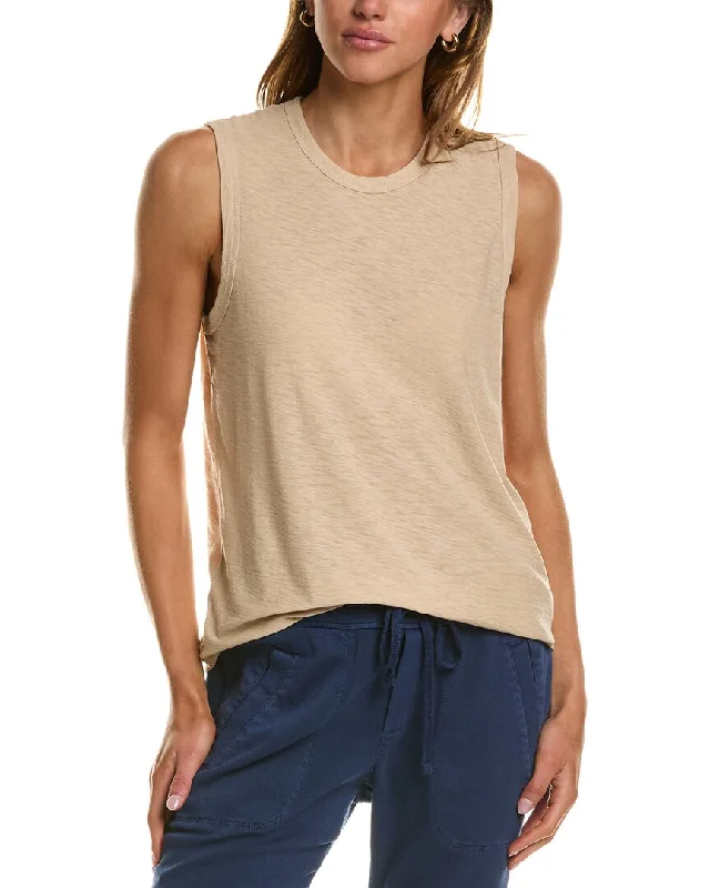 James Perse Slub Muscle Tank print tank top