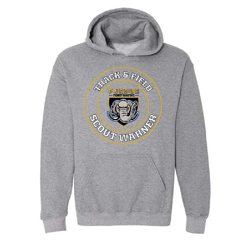 PFW - NCAA Women's Track & Field : Scout Warner - Classic Fashion Shersey Hooded Sweatshirt Hoodie with Logo Branding Identity PFW - NCAA Women's Track & Field : Scout Warner - Classic Fashion Shersey Hooded Sweatshirt Hoodie with Logo Branding Identity