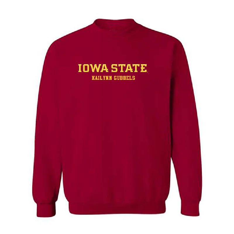 Iowa State - NCAA Women's Track & Field : Kailynn Gubbels - Classic Fashion Shersey Crewneck Sweatshirt Hoodie with Earth Tones Natural Calm Iowa State - NCAA Women's Track & Field : Kailynn Gubbels - Classic Fashion Shersey Crewneck Sweatshirt Hoodie with Earth Tones Natural Calm