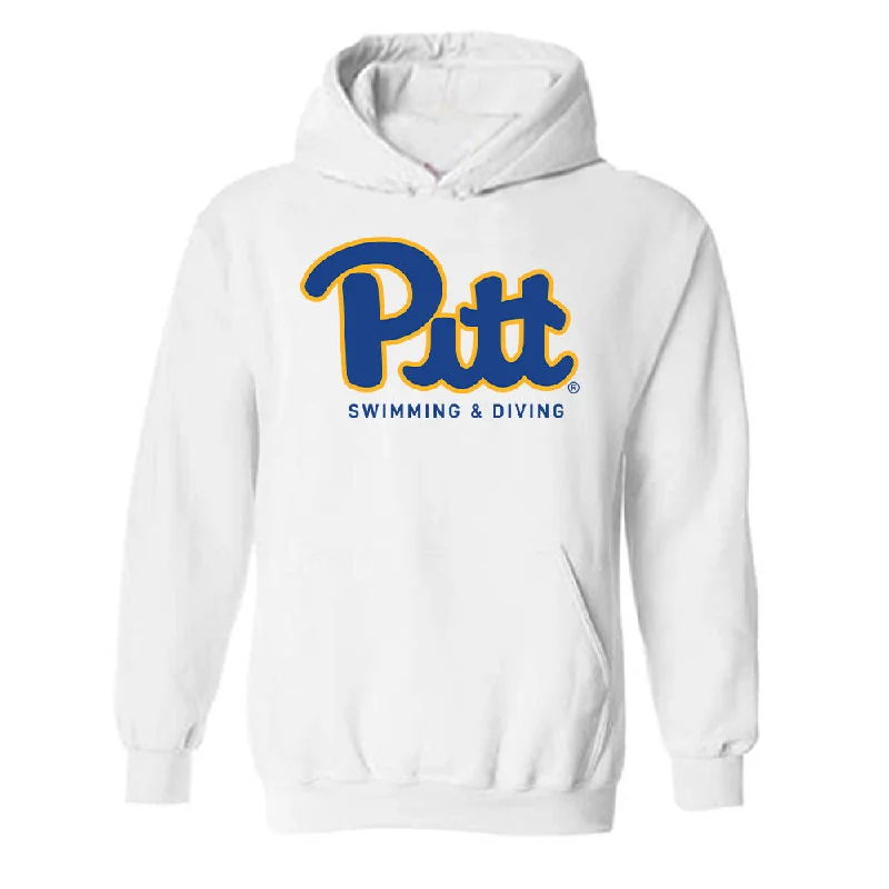 Pittsburgh - NCAA Women's Swimming & Diving : Kimmy Shannon - Sports Shersey Hooded Sweatshirt Hoodie with Embroidery Detailed Premium