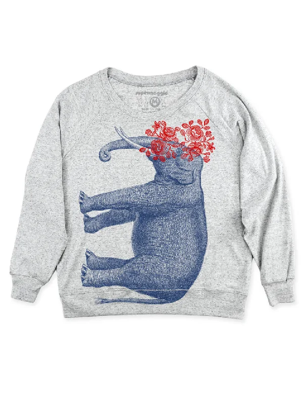 Pia Pullover - Elephant Three Quarter Sleeve