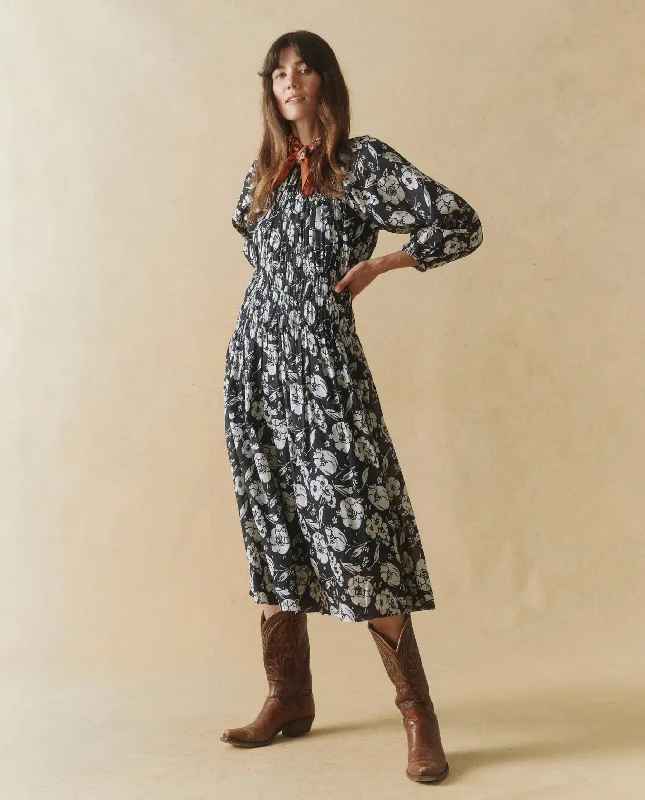 Dress The Cobbleston Cobblestone Dres Navy-Whisper-Floral Tunics Winter warm
