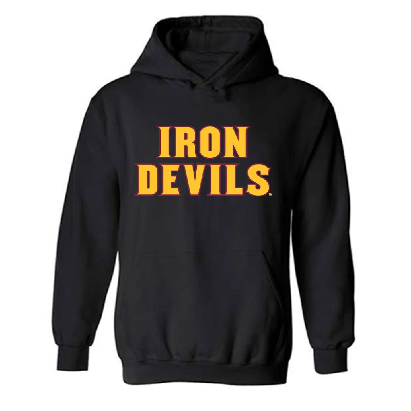 Arizona State - NCAA Women's Swimming & Diving : Ariel Beltran - Replica Shersey Hooded Sweatshirt Hoodie with Hem Frayed Vintage Worn