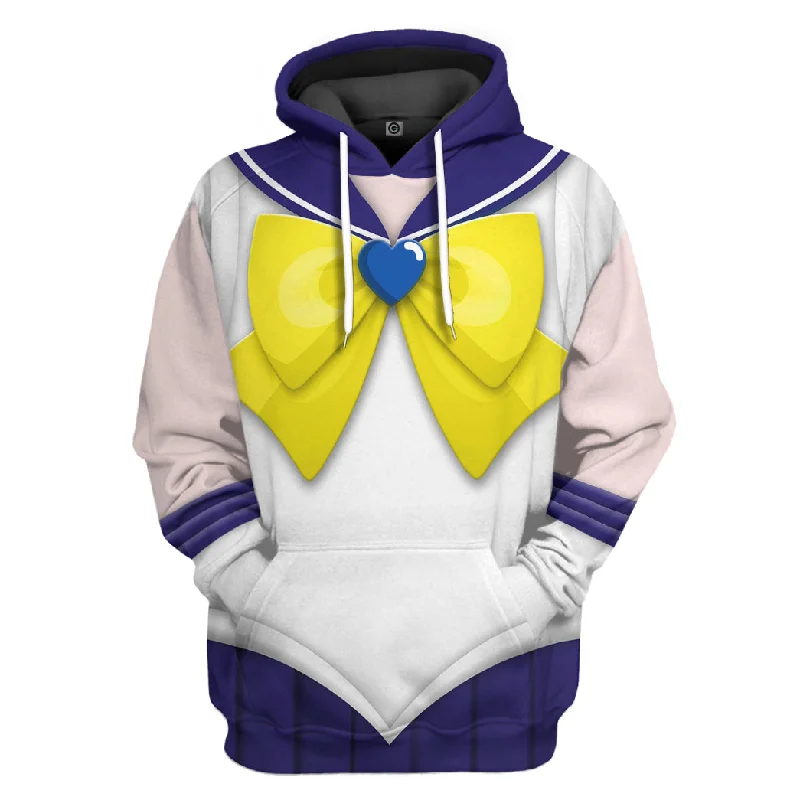 Gearhumans 3D Sailor Uranus Custom Tshirt Hoodie Apparel Hoodie with Relaxed Fit Easy Casual