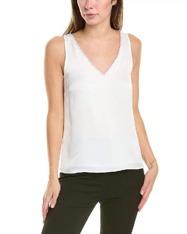 Vince Camuto Rhinestone Trim Tank strapless tank top