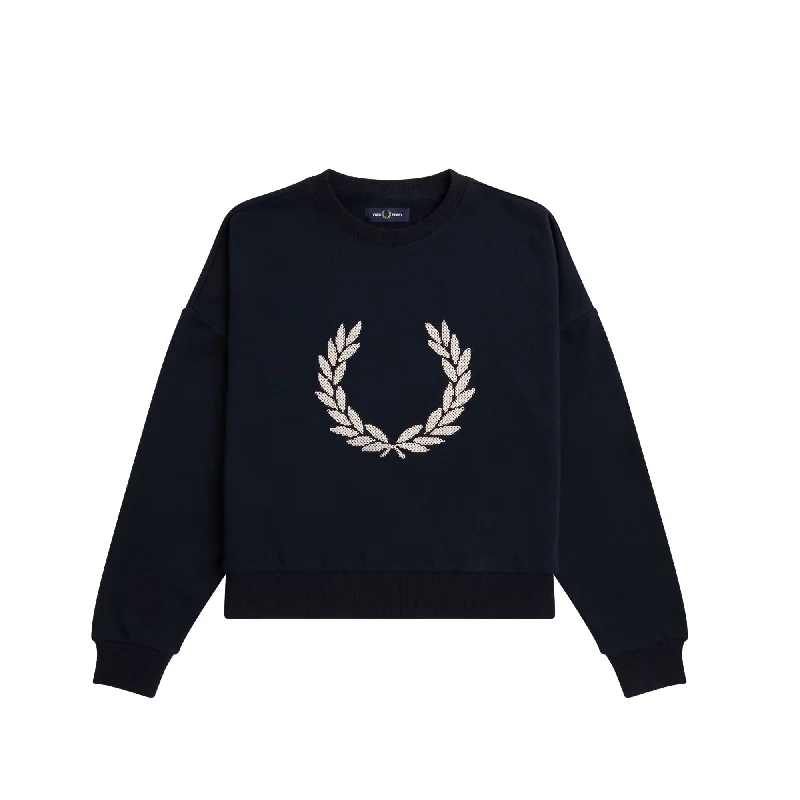 Fred Perry G5104 Laurel Sweatshirt Hoodie with Belted Waist Structured Tailored